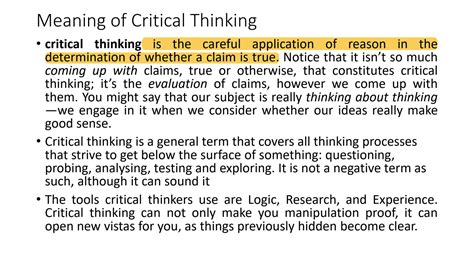 Image result for Critical Thinking Basic Principles of Seven Types