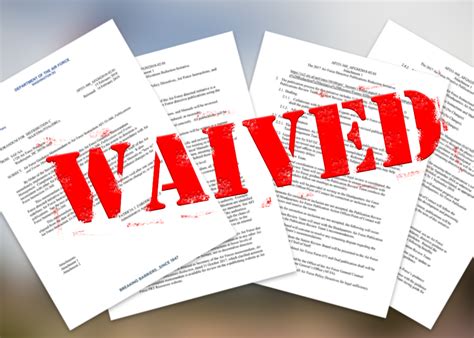 How to Write a Waiver During “The Summer of Waivers” > Edwards Air ...