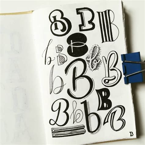 16 Types of Hand Lettering Fonts Practice