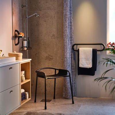 BÄSINGEN shower chair, anthracite - IKEA