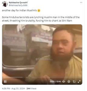Fact Check: Muslim Man Assaulted, Forced to Chant Jai Shri Ram? Old ...