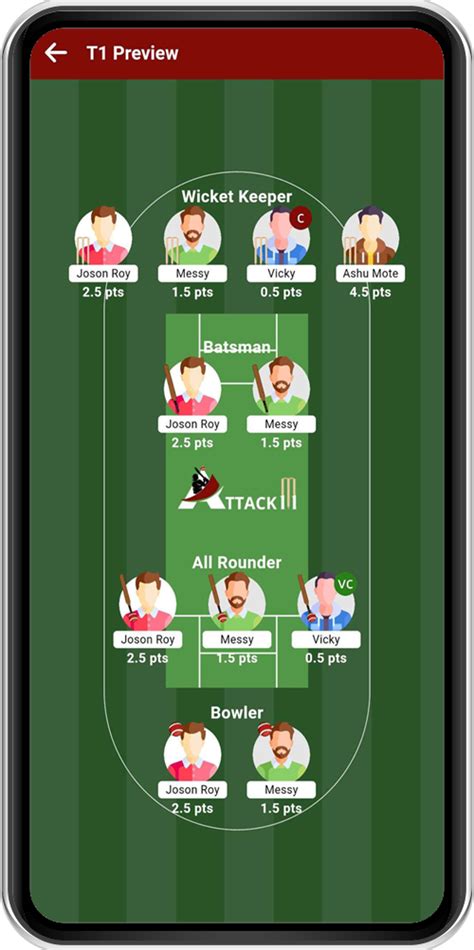 Attack 11- Sports Fantasy Cricket Game App Flutter UI Kit - Sdreatech ...