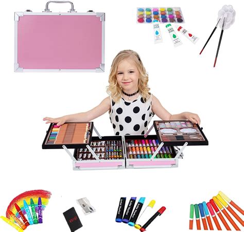 208 PCS Art Supplies,Drawing Art Kit for Kids Girls Boys Teens Artist ...