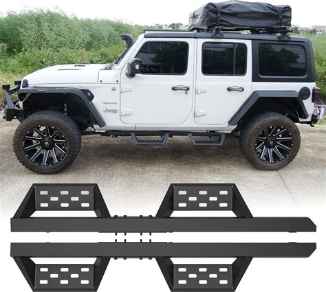 Amazon.com: I1MOTOR Side Steps Running Board for 2018-2025 Jeep Wrangler JT Unlimited 4 Door 18 ...