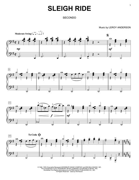 Sleigh Ride Sheet Music