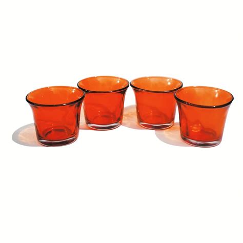 Buy Ascent Homes Glass Tea Light Candle Holder, Pack of 4 Online at Low ...