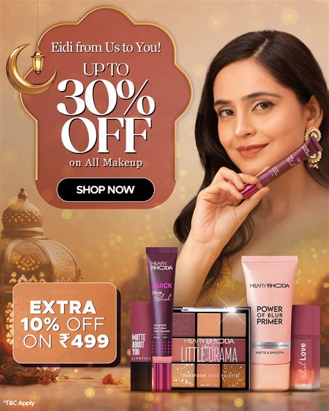 Buy premium quality Makeup products at best price - Hilary Rhoda