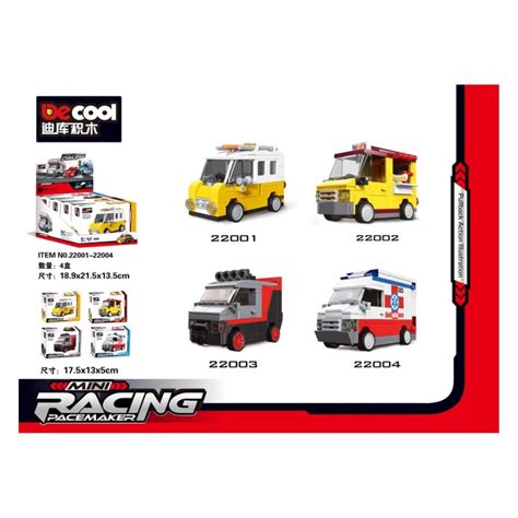 DECOOL MINI RACING PACEMAKER BRICKS PULLBACK VAN – The World Of Nerds