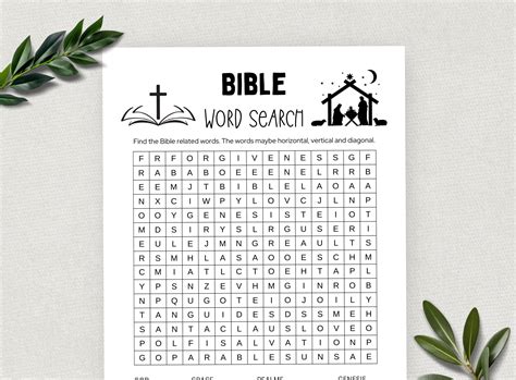 Printable Bible Word Search, Word Search Game, Fun Christian Youth ...