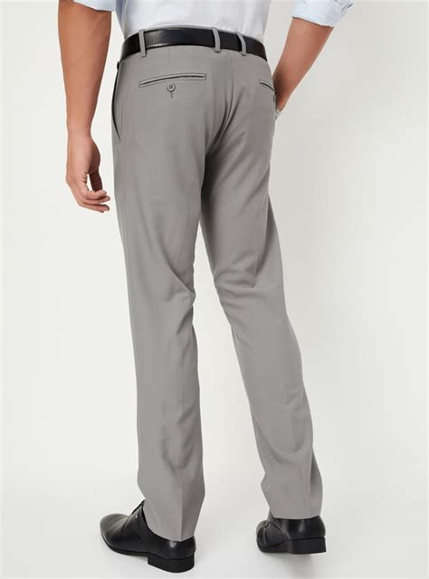 Buy Men Slim Fit Solid Formal Trousers Online at just Rs. 1299.0 ...