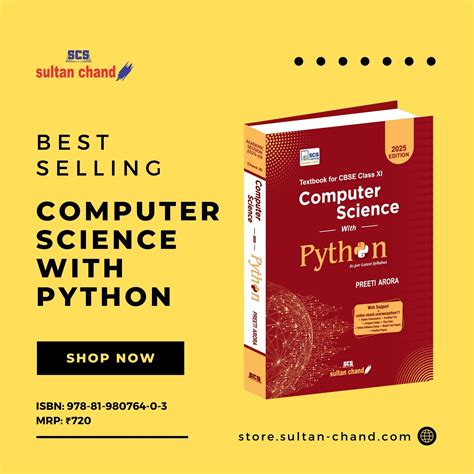 Computer Science with Python: Textbook for CBSE Class XI (2025-26 Sess ...