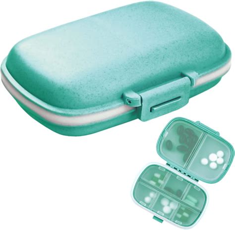 Amazon.com: 1Pack Travel Pill Organizer, 8 Compartments Portable Pill ...