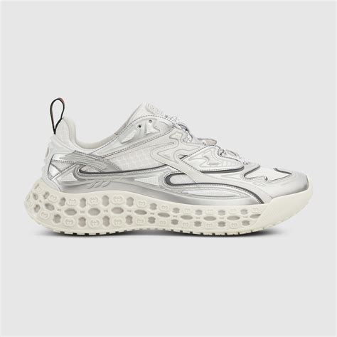 Baskets Gucci cub3d pour homme en mesh et Demetra gris | GUCCI® FR