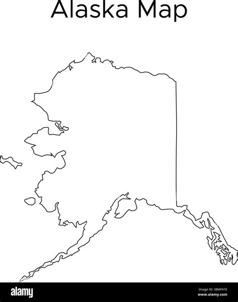 Vector Map Of Alaska