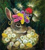 Image result for Whimsical Rabbit Art