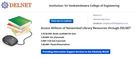DELNET – Sri Venkateshwara College of Engineering