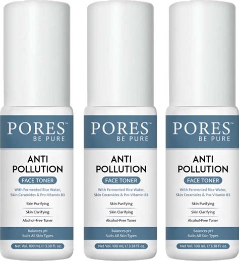 PORES BE PURE Anti Pollution Pore Tightening Face Toner Rice Water ...