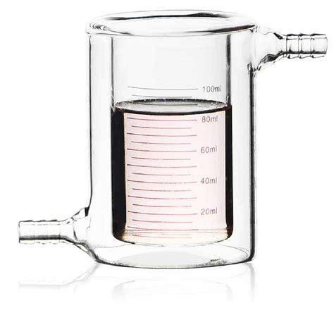 Buy BAOSHISHAN 1PC 100ml Jacketed Glass Beaker Double Layer Glass ...
