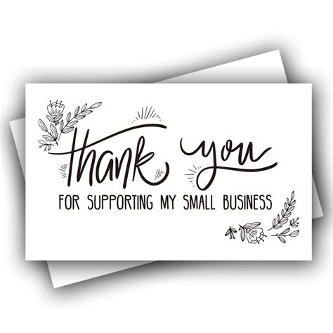 Thank You Cards For Small Business Template - prntbl ...