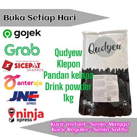 Jual Qudyew Klepon PANDAN kelapa Powder Drink / serbuk minuman 1 kg ...