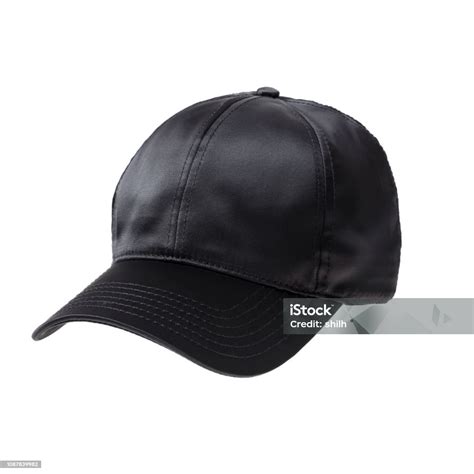Black Baseball Hat On White Stock Photo - Download Image Now ...