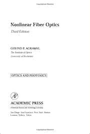 Buy Nonlinear Fiber Optics (Optics and Photonics) Book Online at Low ...