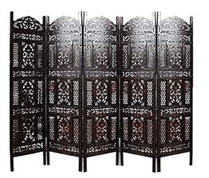 Shilpi Handmade Leaf Design Decor Wooden Partition in Modern Look Room ...