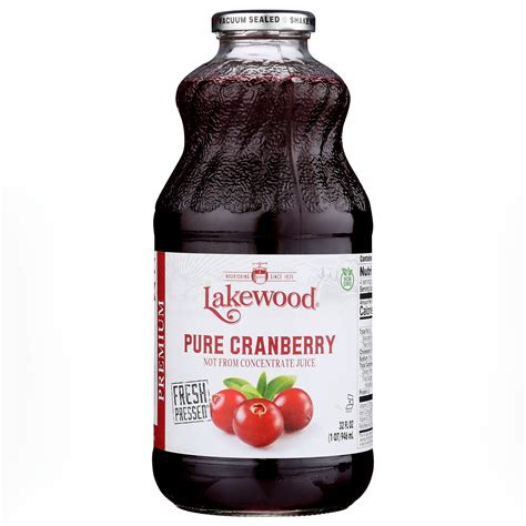 Cranberry Juice, Pure, Lakewood | Country Life Natural Foods