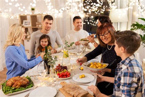 Family and friends having a party at home Minimalist