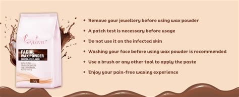 VLOVEU Chocolate Facial Hair Removal|Wax Powder for Hair Removal ...