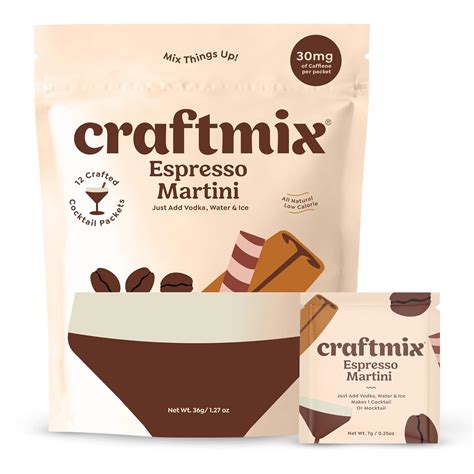 Amazon.com : Craftmix Espresso Martini Mix, Makes 12 Drinks, Skinny ...