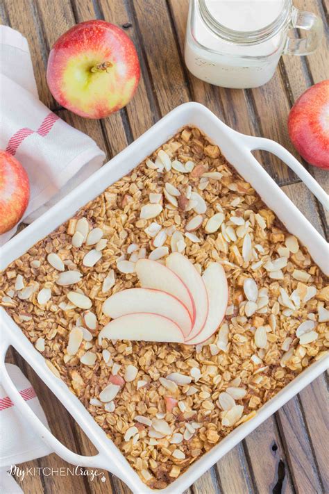 Apple Cinnamon Baked Oatmeal - My Kitchen Craze