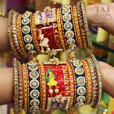 Couple Name and Photo Bangles Buy Online at Tajbridalstore – Taj Bridal ...