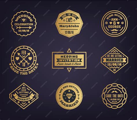 Vintage Logos Wedding