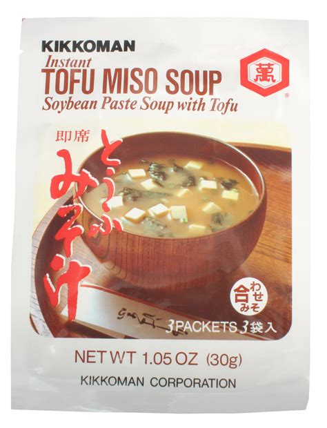 Kikkoman Miso Soup Tofu Instant, 1.05-Ounce Units (Pack of 12 ...