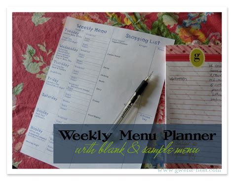 Weekly Menu Planning 的图像结果