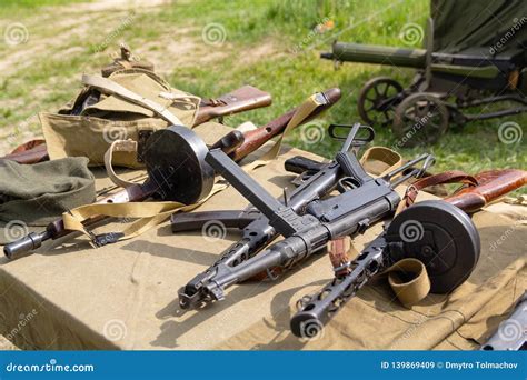 Various Rifle Weapons of the Second World War Stock Image - Image of ...