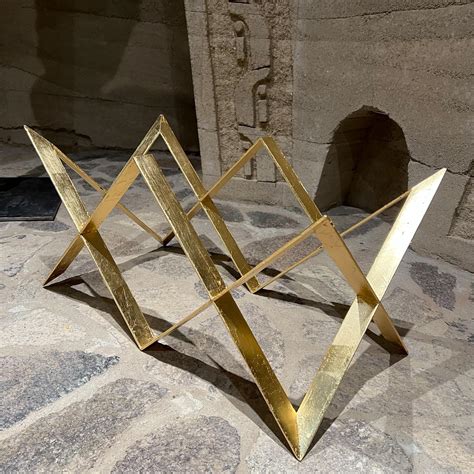 1960s Arturo Pani Stellar Gold Leaf Coffee Table Base Mexico City at ...