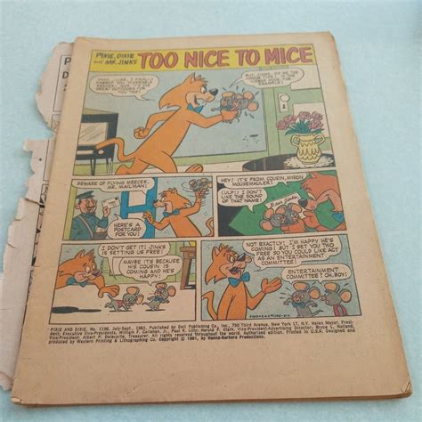 Pixie And Dixie And Mr. Jinks Dell Four Color #1196 September 1961 ...