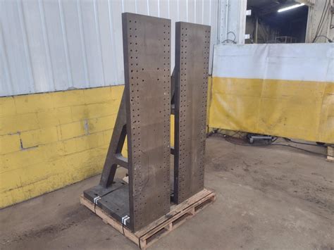 (2) 3′ X 18″ X 6′ STEEL ANGLE PLATES: STOCK #23782