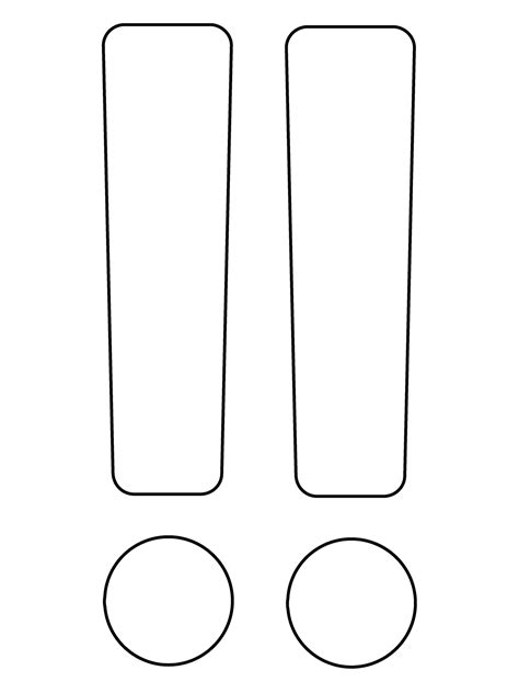 Double Exclamation Mark Emoji coloring page - ColouringPages