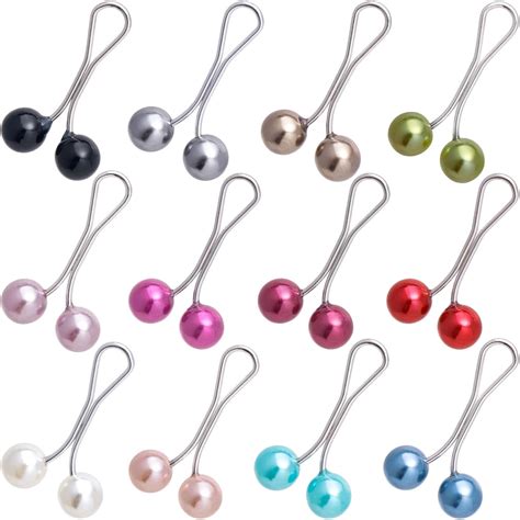 Buy CoolShef 12PCS Hijab Pins for Scarf Stylish – Pearl & Crystal ...
