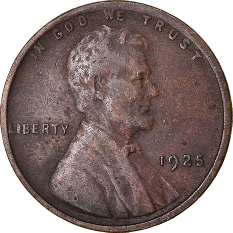 One Cent 1925 Wheat Penny, Coin from United States - Online Coin Club