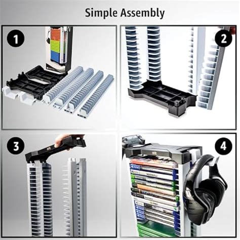 ADZ Universal Game Holder 46 Game Storage Tower Rack India | Ubuy
