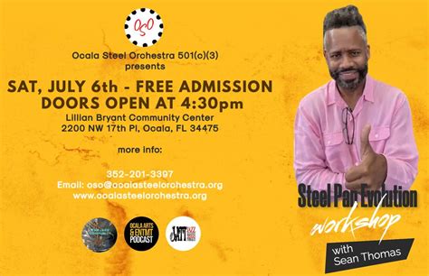 Steel Pan Evolution Workshop, Lillian F Bryant Park, Ocala, 6 July 2024 ...