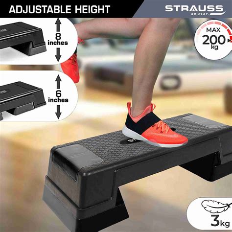 Strauss High Rise Aerobic Stepper Stepper - Buy Strauss High Rise ...
