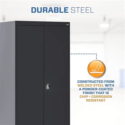 Sandusky 36-in W x 72-in H x 24-in D Freestanding Steel Garage Cabinet ...