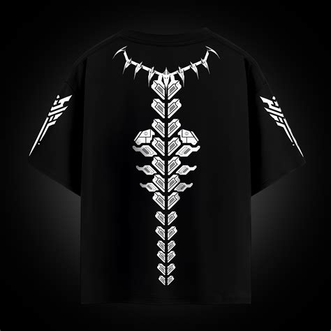 Cybernetic Spine – Techwear Oversized Tee – Realitees