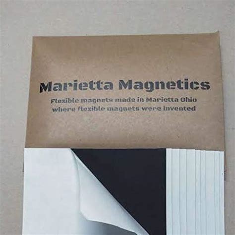 4" x 6" 60 mil Adhesive Magnet Sheets - 10 Pack - Peel and Stick Strong ...