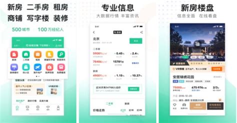 白色扁平租房APP首页UI界面设计-包图网